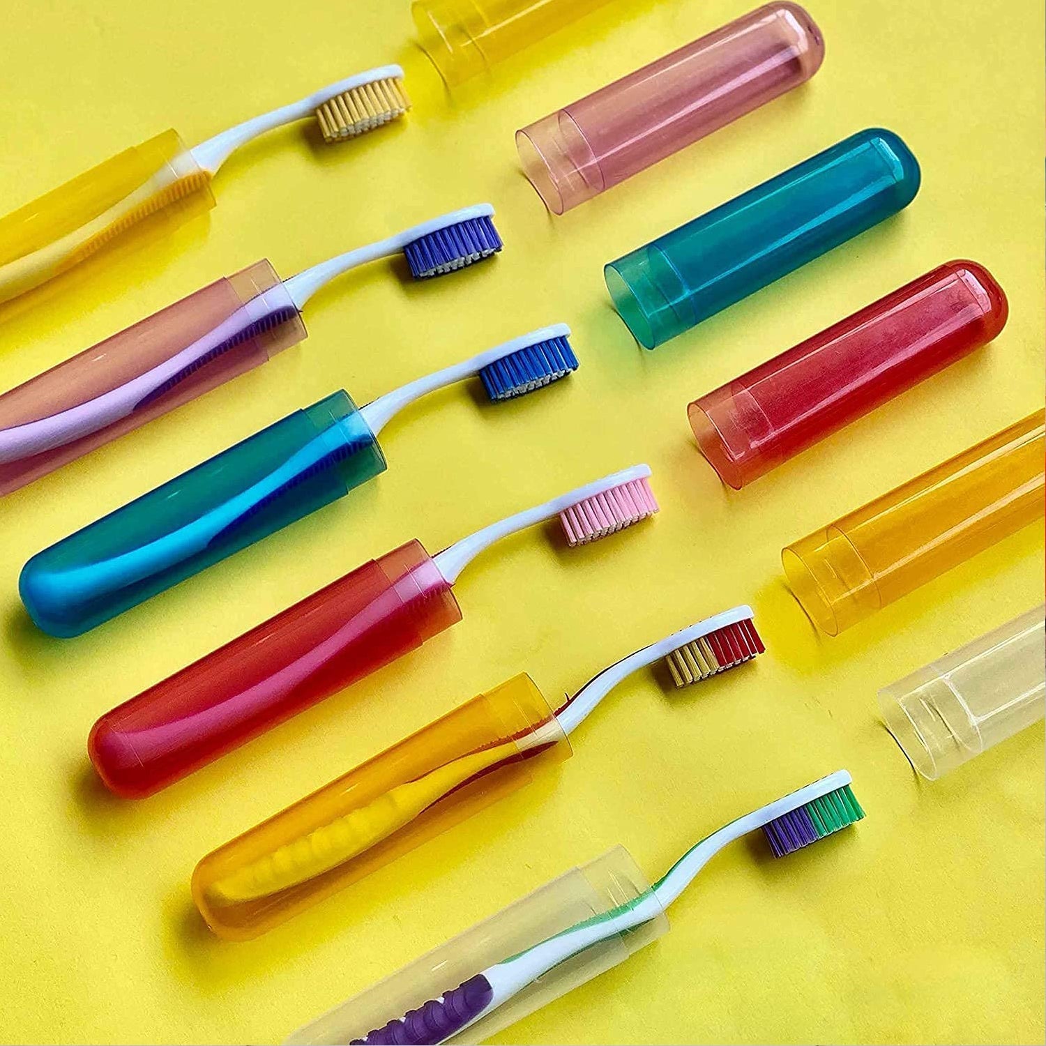 4969 6Pc Plastic Toothbrush Cover, Anti Bacterial Toothbrush Container- Tooth Brush Travel Covers, Case, Holder, Cases DeoDap 4969 6Pc Plastic Toothbrush Cover, Anti Bacterial Toothbrush Container- Tooth Brush Travel Covers, Case, Holder, Cases DeoDap